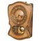 Art Deco Pendulum Wall Clock in Lacquered Wood Case, 1920s, Image 2