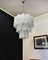 Large Three-Tier Murano Glass Tube Chandelier in White Albaster, 1990s, Image 11