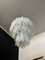 Large Three-Tier Murano Glass Tube Chandelier in White Albaster, 1990s, Image 17