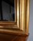 Espejo Louis-Philippe vintage dorado con hoja de oro, Imagen 10