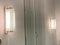 Lampade da parete in metallo cromato con strisce di vetro di Fontana Arte, anni '40, set di 2, Immagine 6