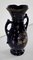 Vase in Midnight Blue Earthenware from Fives Lille, Image 2