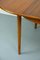 Round Teak Veneered Dining Table with Central Extension, 1960s, Image 9