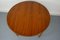 Round Teak Veneered Dining Table with Central Extension, 1960s, Image 7