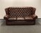 Vintage Chesterfield Sofa mit hoher Rückenlehne aus Leder 15