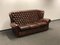 Vintage High Back Three-Seater Chesterfield Sofa in Leather 10