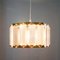 Mid-Century Scandinavian Glass and Brass Ceiling Light by Carl Fagerlund for Orrefors, 1960s, Image 7