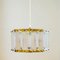 Mid-Century Scandinavian Glass and Brass Ceiling Light by Carl Fagerlund for Orrefors, 1960s 2