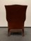 Vintage Chesterfield Wing Chair in Brown Leather, Image 7