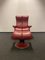 Großer Sessel aus rotem Leder mit Ekornes Stressless Blues Liege, 2er Set 9