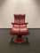 Large Lounge Chair in Red Leather with Ekornes Stressless Blues Recliner, Set of 2 9