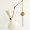 Beige Adjustable Cone Wall Light, 1980s, Image 1