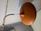 Telescopic Wall Lamp Years in Brass with Orange Lampshade, 1950s 4