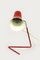 Lampes de Bureau Rouges par Josef Hurka pour Drupol, 1960s, Set de 2 7