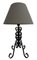 Mid-Century Table Lamps in Black Metal, Set of 2 3