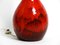 Lámpara de pie grande de cerámica roja pintada a mano, años 60, Imagen 7