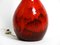 Large Hand-Painted Red Ceramic Floor Lamp, 1960s, Image 7