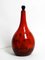 Lámpara de pie grande de cerámica roja pintada a mano, años 60, Imagen 19