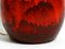 Lámpara de pie grande de cerámica roja pintada a mano, años 60, Imagen 6