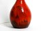 Large Hand-Painted Red Ceramic Floor Lamp, 1960s, Image 16