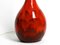 Große handbemalte rote Keramik Stehlampe, 1960er 11