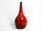 Lámpara de pie grande de cerámica roja pintada a mano, años 60, Imagen 4