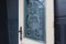 Jugendstil Tür mit geätzter Glasscheibe, 1890er 5