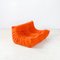 Two-Seater Togo Sofa in Orange by Michel Ducaroy for Ligne Roset 3