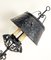 Mid-Century Brutalist Style Forged Table Lamp in Wrought Iron, 1960s, Image 8