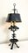 Mid-Century Brutalist Style Forged Table Lamp in Wrought Iron, 1960s 2