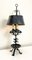 Mid-Century Brutalist Style Forged Table Lamp in Wrought Iron, 1960s, Image 2