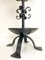 Mid-Century Brutalist Style Forged Table Lamp in Wrought Iron, 1960s 13