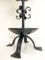 Mid-Century Brutalist Style Forged Table Lamp in Wrought Iron, 1960s, Image 13