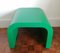 Vintage American Postmodern Emerald Green Lacquered Waterfall Side or Coffee Table, 1980s 3