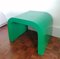 Vintage American Postmodern Emerald Green Lacquered Waterfall Side or Coffee Table, 1980s 2