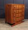 French Art Deco Walnut Chest of Drawers, 1930s 8
