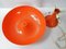 Lámpara de mesa Nesso en naranja de Giancarlo Mattioli para Artemide, años 60, Imagen 4