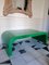 Large Vintage American Postmodern Emerald Green Lacquered Waterfall Coffee Table, 1980s, Image 3
