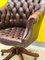 Chesterfield Directors Armchair in Brown Leather, Image 6