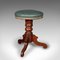 Antique English Victorian Leather Piano Stool, 1850s, Image 1