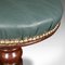 Antique English Victorian Leather Piano Stool, 1850s, Image 6