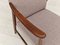 Swedish High-Back Armchair in Wool, 1960s, Image 12