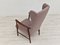 Schwedischer Sessel mit hoher Rückenlehne aus Wolle, 1960er 13