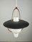 Mid-Century Pendant Lamp in Copper and Opal Glass, 1950s, Image 4