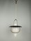 Mid-Century Pendant Lamp in Copper and Opal Glass, 1950s, Image 3