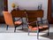 Mid-Century Italian Velvet Armchairs by Ezio Longhi for Elam, 1950s, Set of 2, Image 3