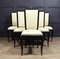 French Art Deco Leather Dining Chairs, 1920s, Set of 6 11