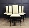 French Art Deco Leather Dining Chairs, 1920s, Set of 6, Image 11