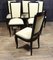 French Art Deco Leather Dining Chairs, 1920s, Set of 6, Image 4
