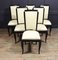 French Art Deco Leather Dining Chairs, 1920s, Set of 6, Image 12